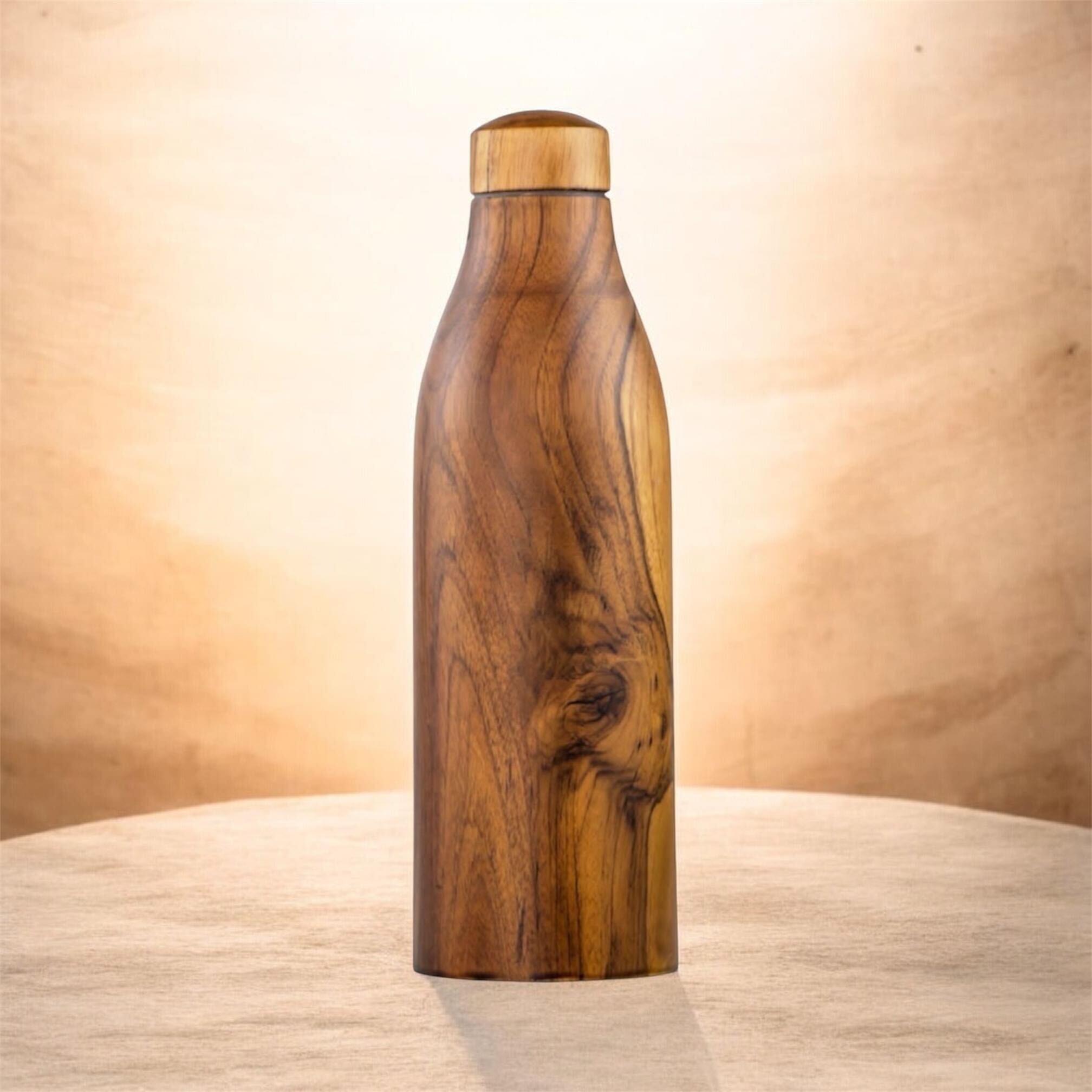 The Cupitta — copper-lined wood water bottle